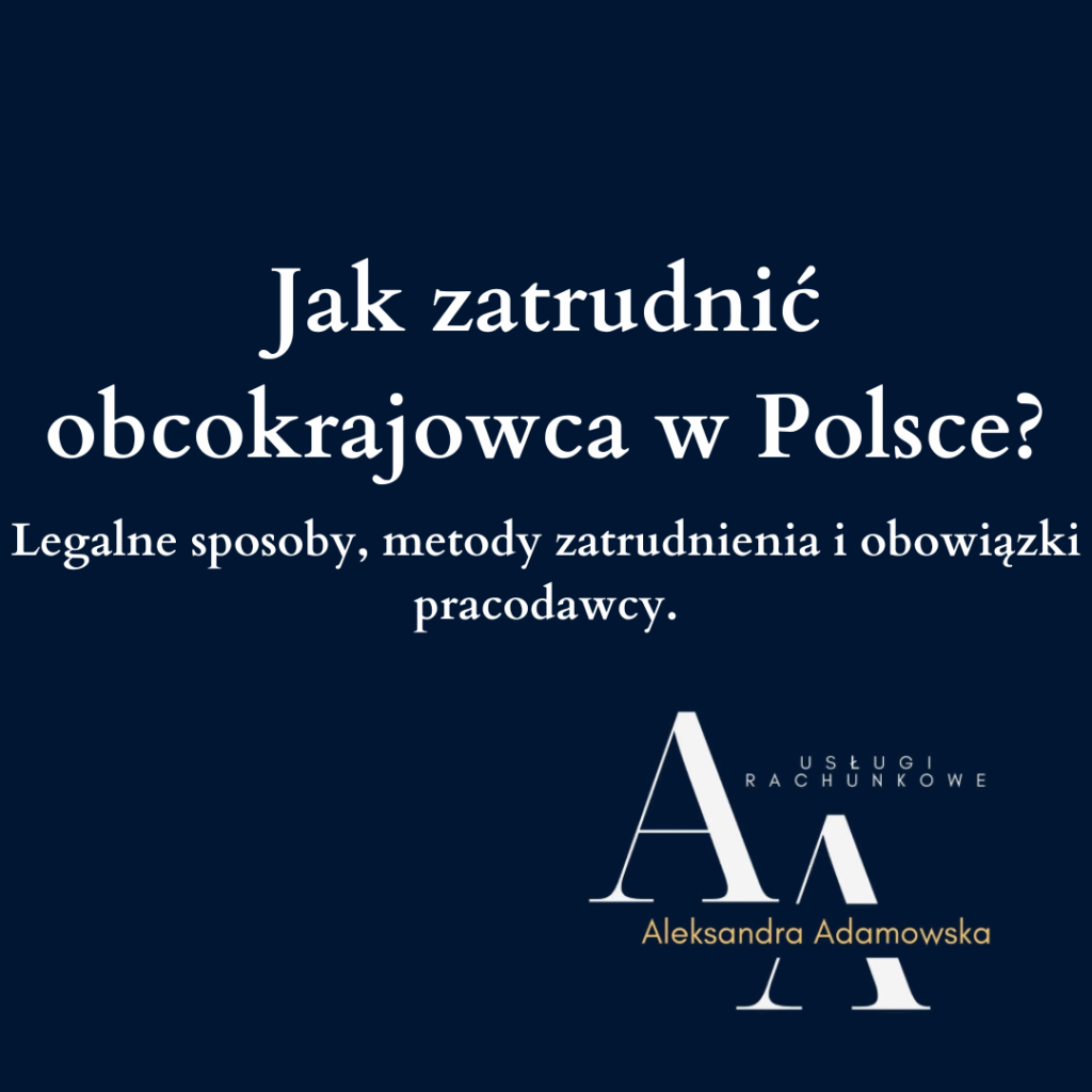 Zatrudnienie obcokrajowca w Polsce, logo biuro rachunkowe AA
