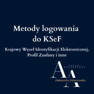 Metody logowania do ksef